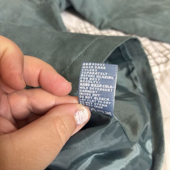 Vintage Koret Polyester Suede green jacket women’s medium. - Picture 7 of 12